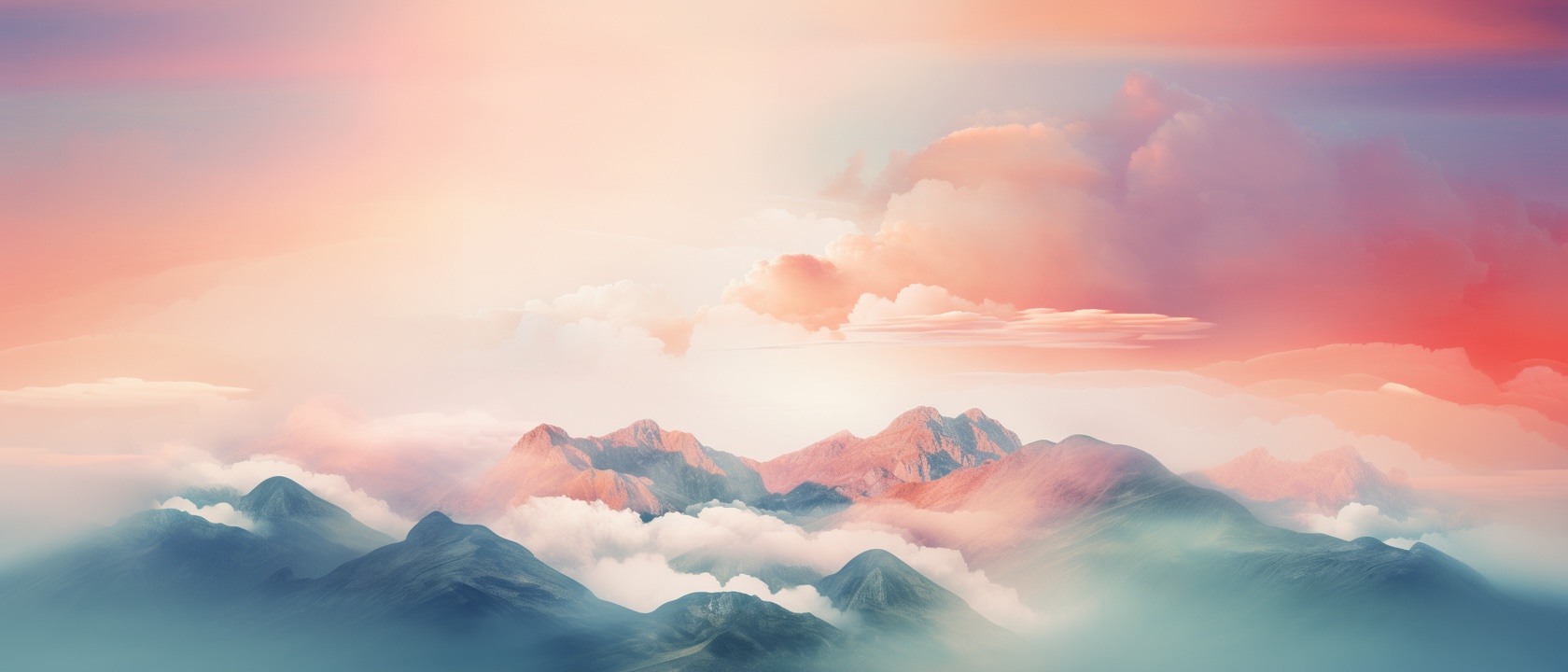 mountains in the distance with clouds in the sky